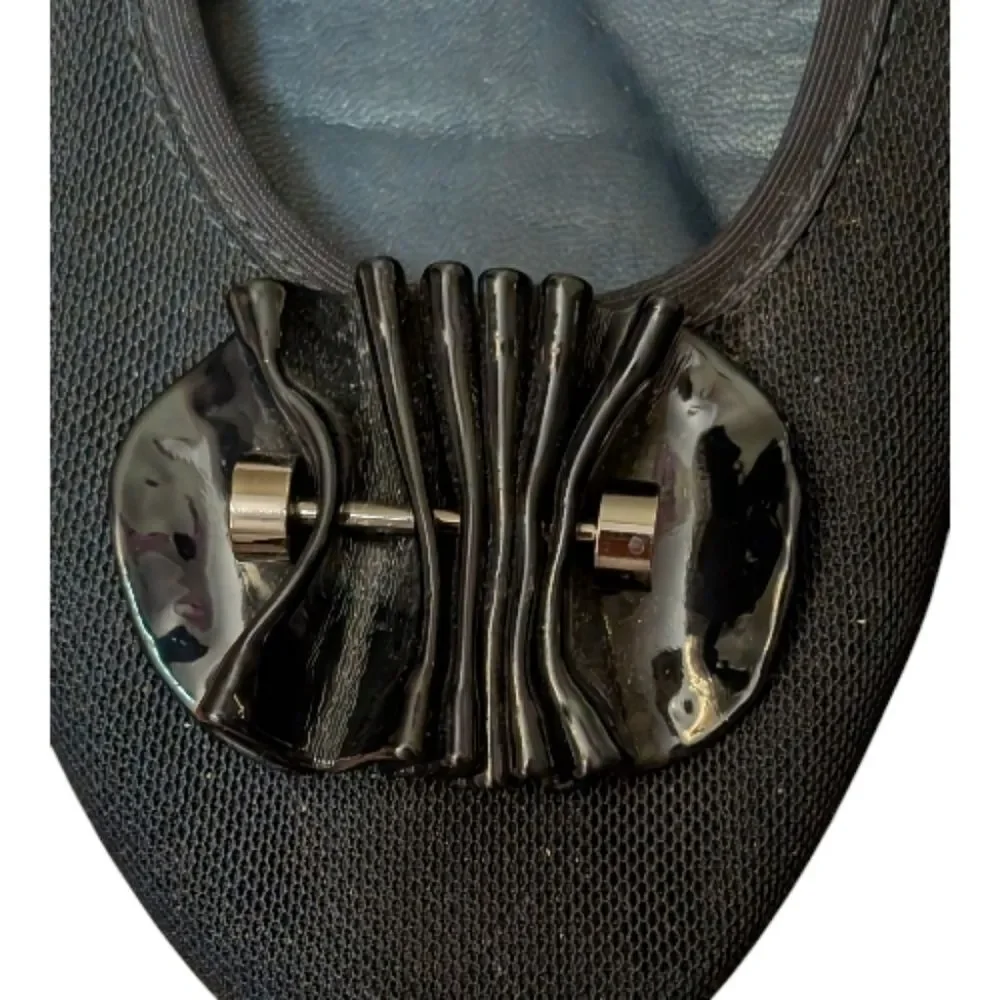 David Tate Black Knit Ballet Flats with Patent Ornament size 11W cushioned